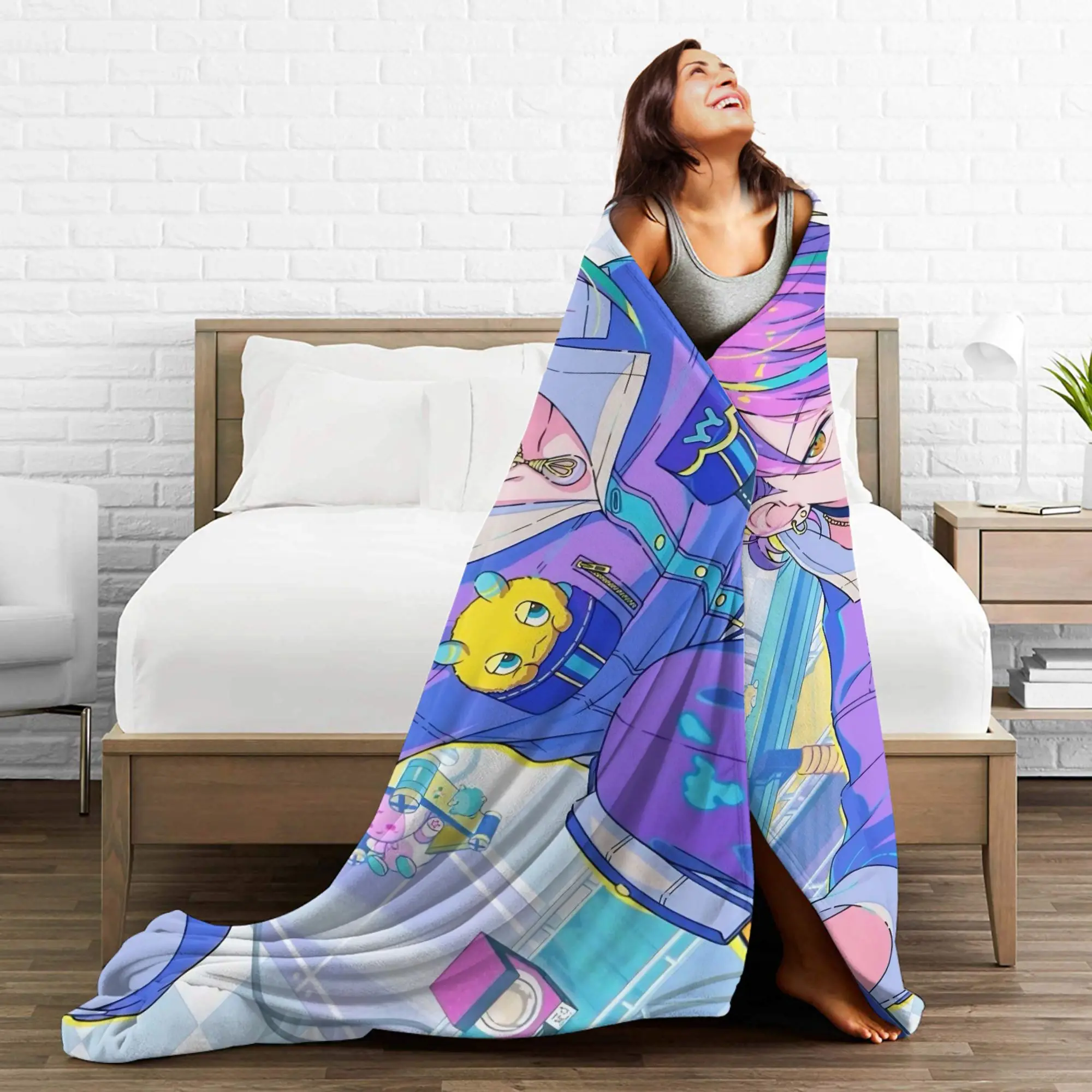 روي ك-كامشيرو بطانية قطيفة الاطفال الكبار الفانيلا رمي بطانية لغرفة المعيشة لينة الدافئة جودة المفرش هدية عيد ميلاد