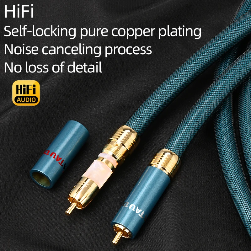 HiFi RCA to XLR Audio Cable Hi-end 8N OCC Silver-plated 2RCA Male Stereo to 2XLR Male&Female Adapter for DAC Amplifier