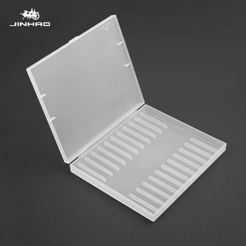 JINHAO 12-komorowy plastikowy organizer na długopisy i pióra, pudełko do przechowywania, etui na ołówki, do artykułów szkolnych i biurowych HONGDIAN MAJOHN — zdjęcie produktu 5