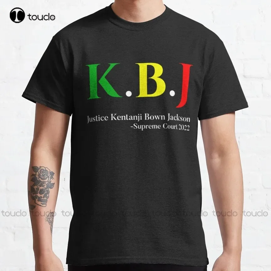 Kbj Justice Ketanji Brown Jackson Classic T-Shirt Yellow Shirt Fashion Creative Leisure Funny Harajuku T-Shirt Breathable Cotton