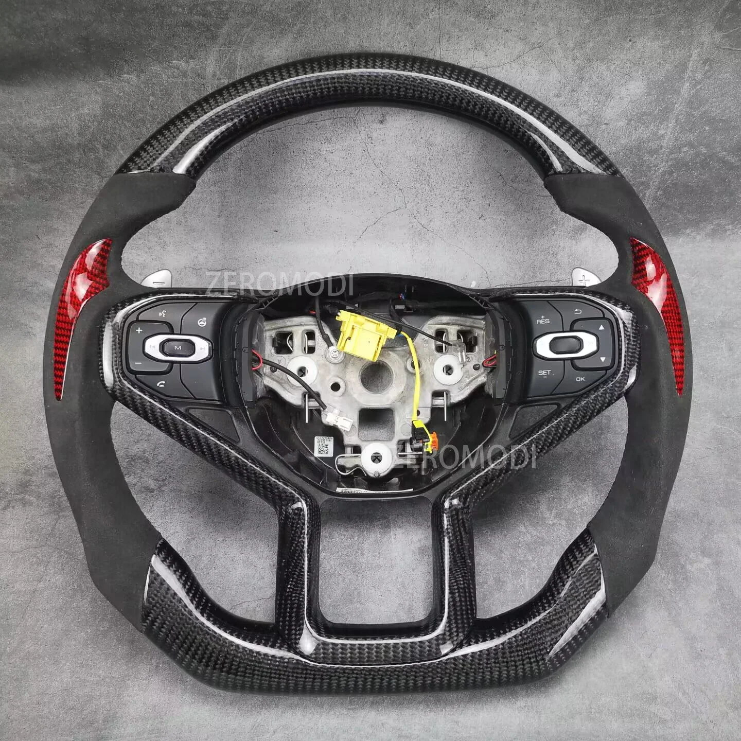 

Для Haval H6 H6S GT по индивидуальному заказу, 100% настоящее углеродное волокно, кожаный руль автомобиля