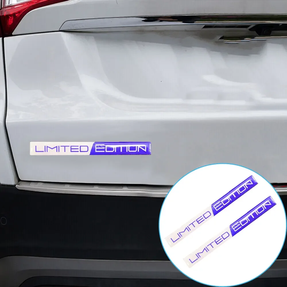 1 Pair 3D Car Stickers Emblem Limited Edition Styling Badge Decal Sticker Auto Door Bumper Trunk Body Side Decor Accessories