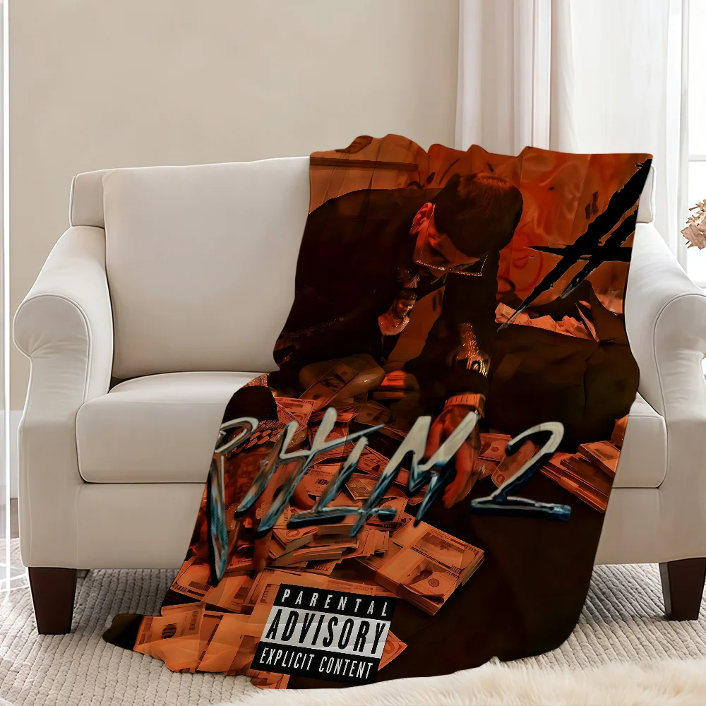 A-AnuelS-ES AA Puerto Rican Rapper Blanket Throw Super Cosy Plush Living Room Sofa Couch Childish Birthday Gifts