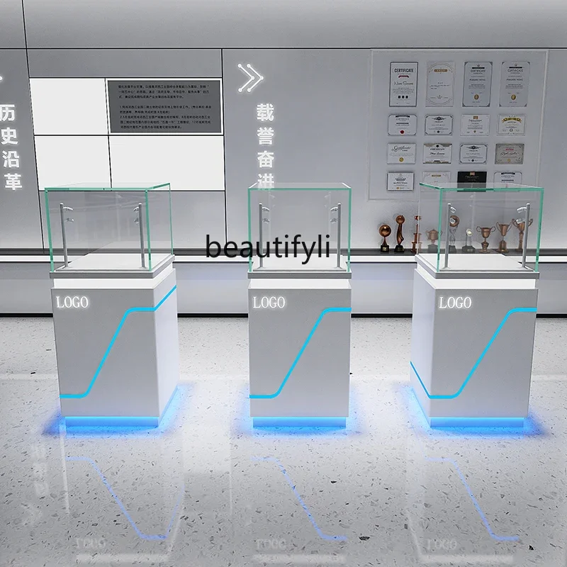 TTT New arrive Paint Display Cabinet Company Exhibition Machinery Parts Exhibition