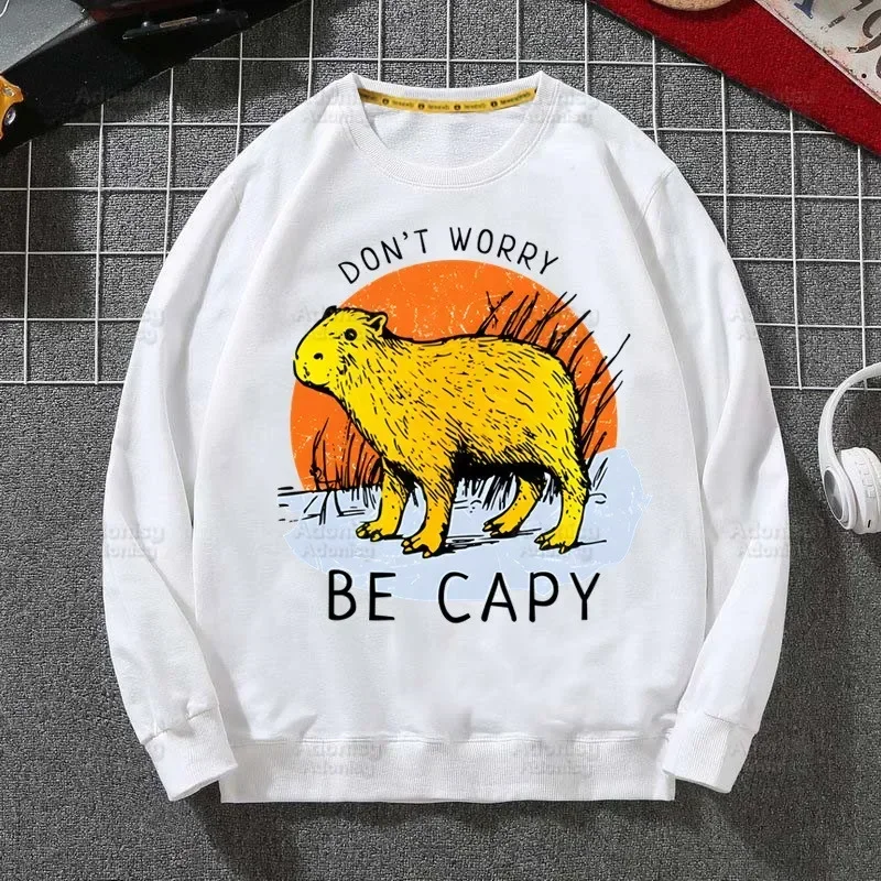 

Capybara funny cartoon men hoodies autumn cute animal sweatshirt men hip hop capybaras hoodie men capibara hoody pullover