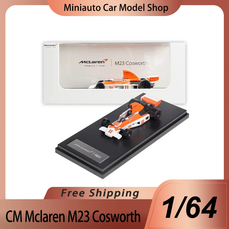 

New In Stock Cm Model 1:64 Mclaren M23 Cosworth Alloy Miniature Diecast Model Mclaren F1 Racing Car Toys Kid Ornament Gift