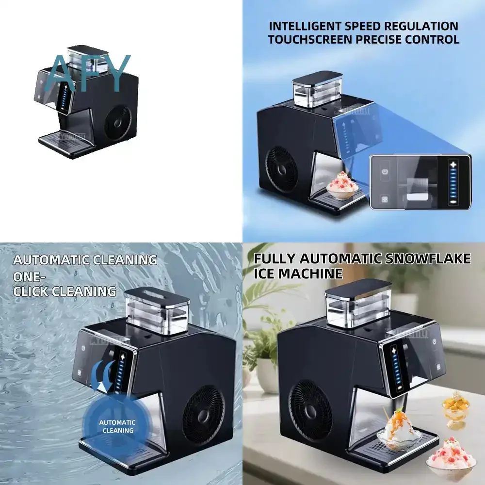 2025 New Slushy Machine for Automatic Ice Making Shaved Ice Machine for Milk Slushies Intelligent Speed Control Commercial