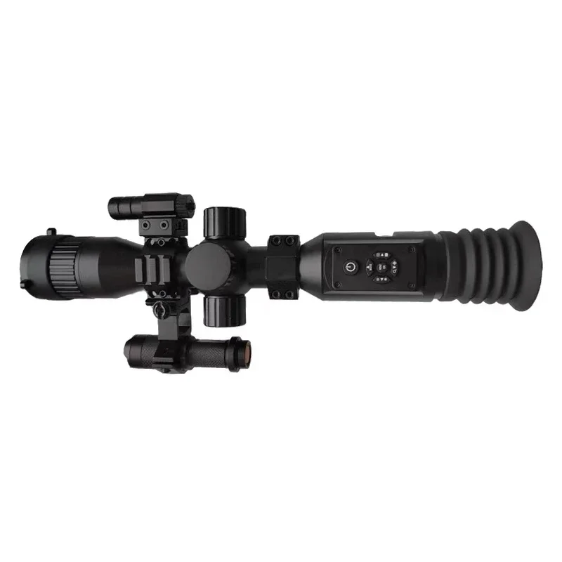 200 متر NV-003 الأشعة تحت الحمراء أحادي العين 850nm الأشعة تحت الحمراء للرؤية الليلية كاميرا فيديو مع مؤشر كروس 1920x1080 دقة الفيديو NV نطاق الصيد