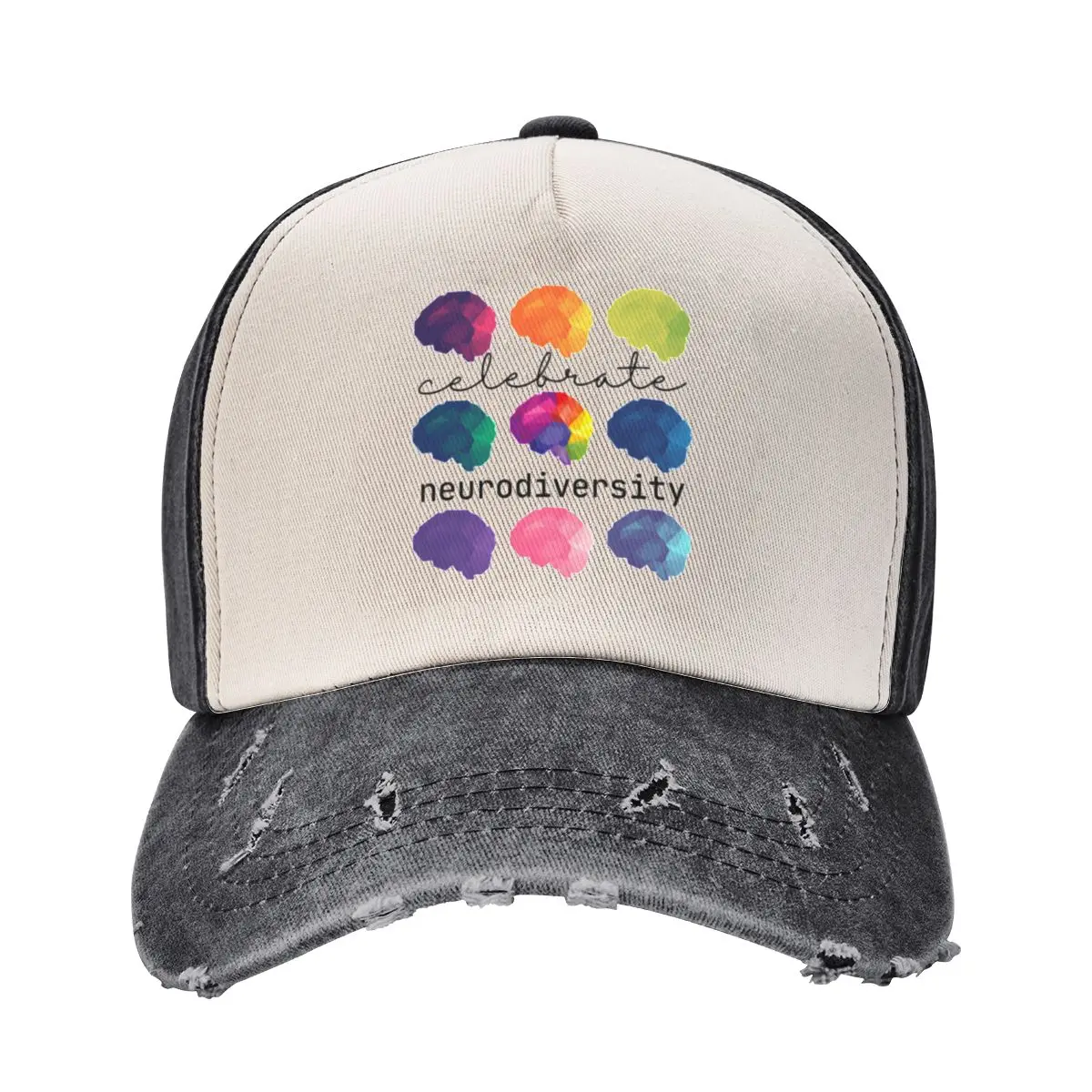 

celebrate neurodiversity Baseball Cap Sun Cap Sunhat custom Hat Mountaineering Women's Beach Visor Men's