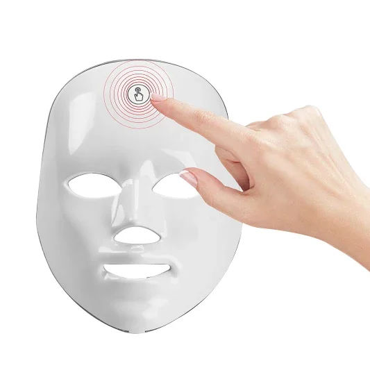 

Custom Box Logo Portable Power Rechargeable Wireless infrared and Led Face Mask For Beauty