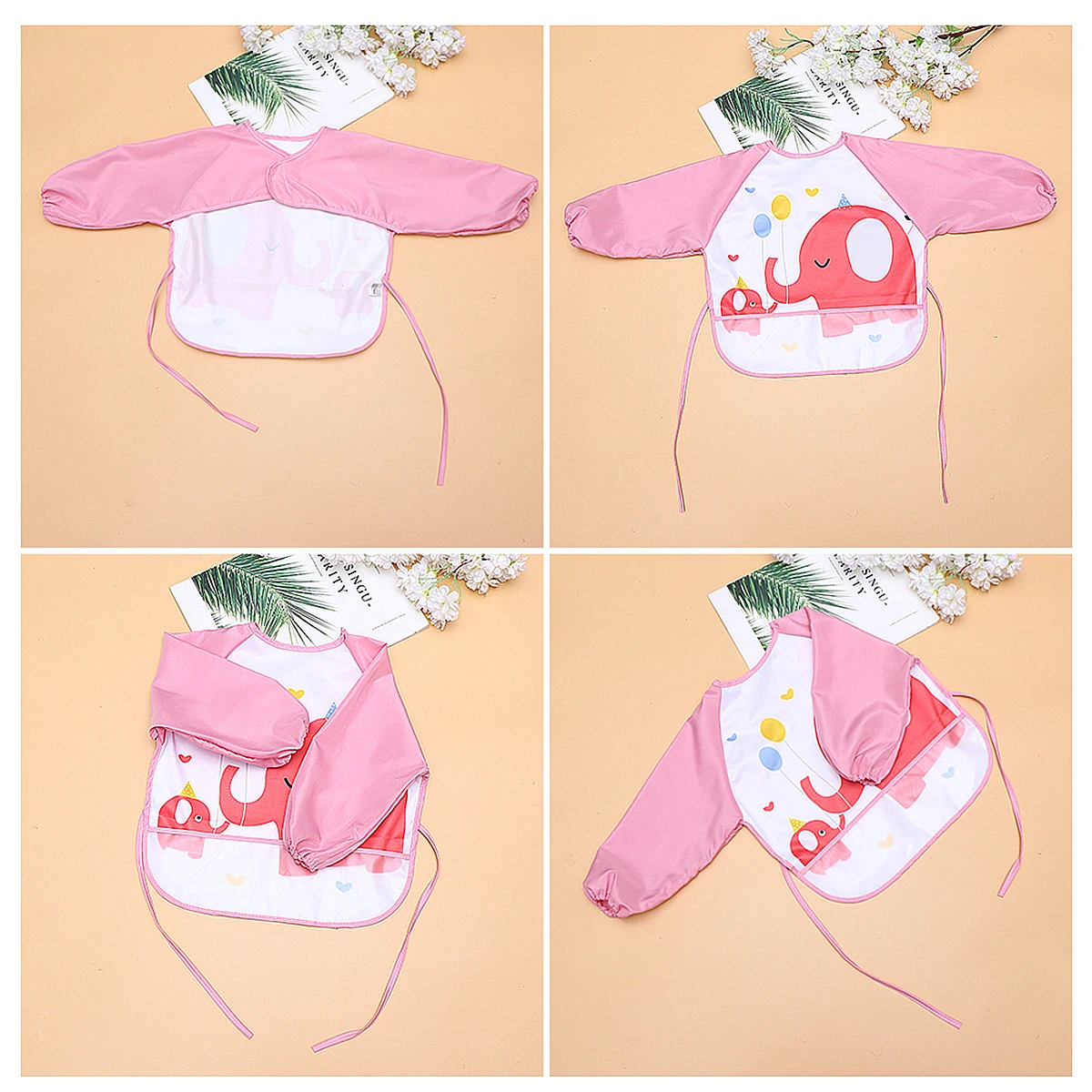 

WaterProof Kids Child Art Smock Reusable Painting Apron Easy Clean Safe Skin Festive Party Supplies