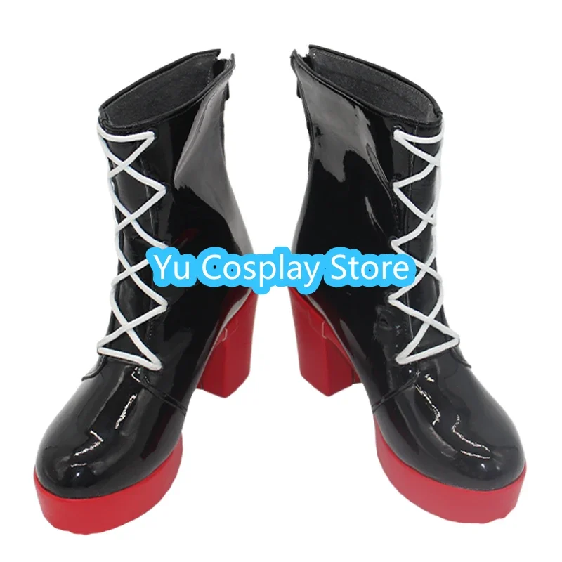 

Yu-Cosplay Women Cosplay Shoes Cute Anime Prop For Cosplay PU Leather Shoes Halloween Carnival Boots Custom Made