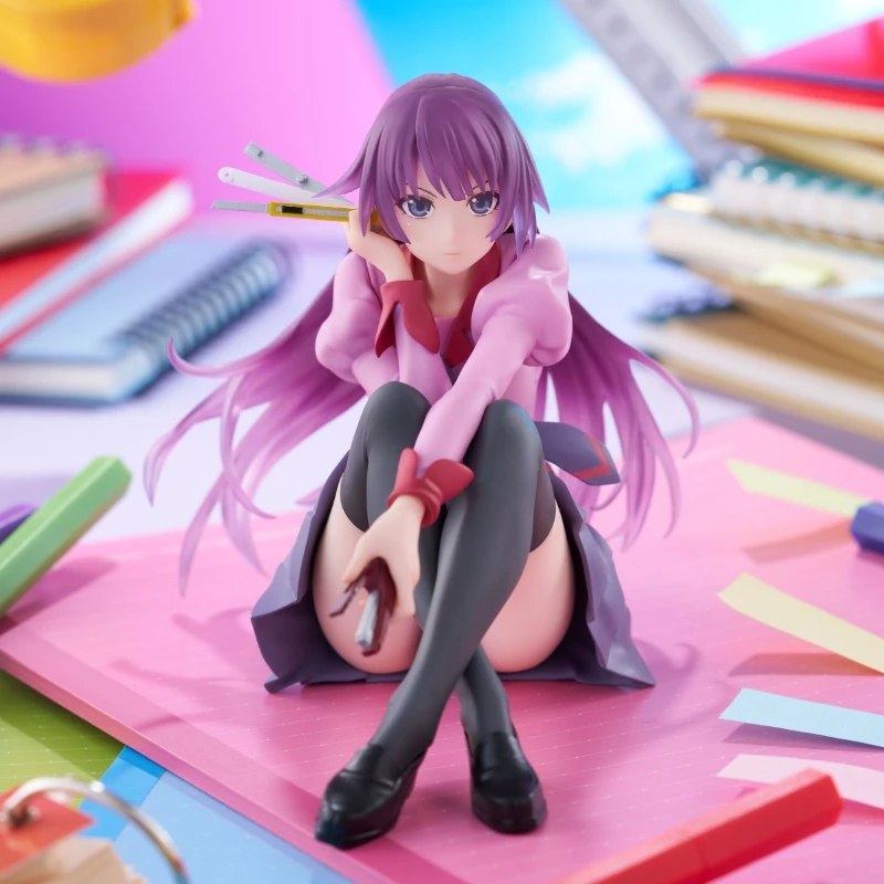 

Первый сезон Taito Desktop Cute Senjougahara Hitagi 13 см ПВХ Фигурка Аниме Фигурка Модель Игрушки Фигурка Коллекция Кукла Подарок
