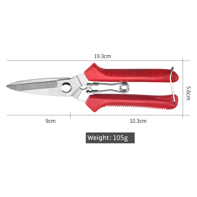 190 مللي متر بونساي مقص التقليم الفولاذ المقاوم للصدأ شفرة مستقيمة حادة دائم الدقة عدم الانزلاق مقبض مريح حديقة أداة