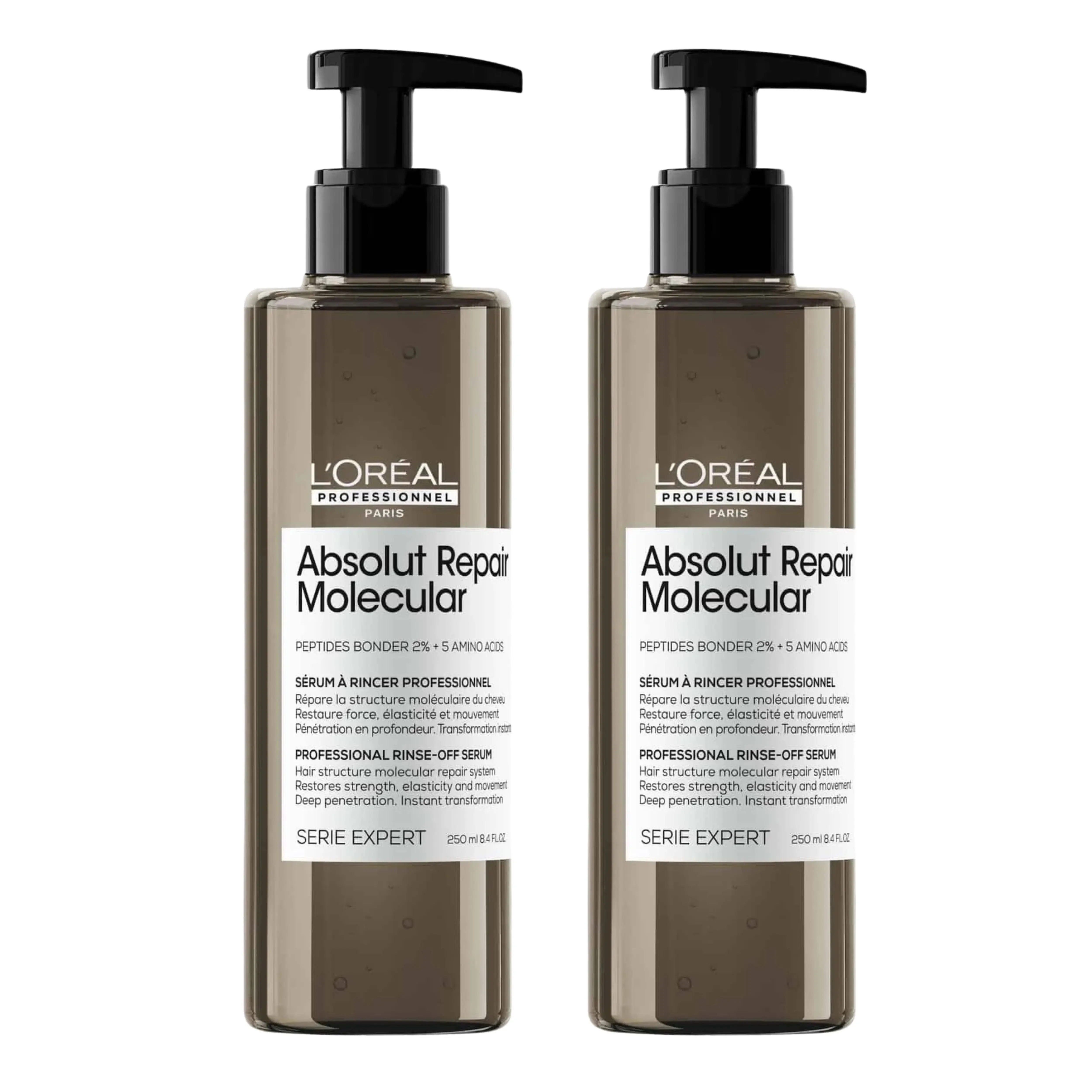 Pack x2 L’Oréal Professionnel Serie Expert Absolut Repair Molecular – Sérum Reparador Molecular 250ml