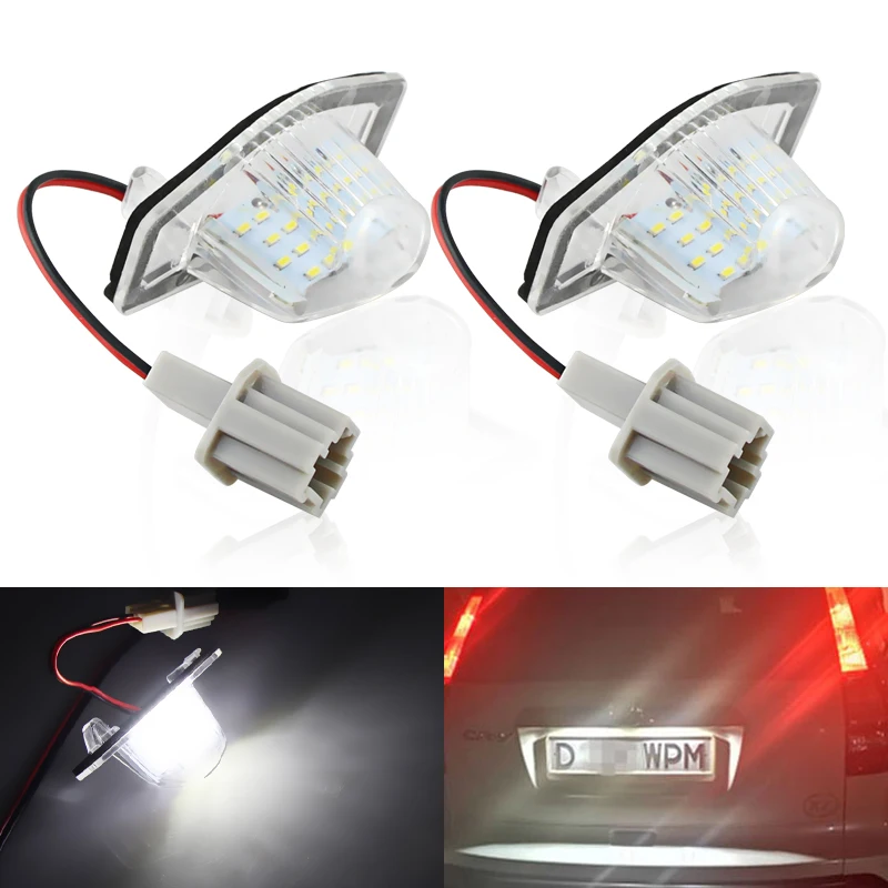 For Honda Jazz Fit Odyssey Stream Insight 5D Logo 3D AUTO LED CANBUS No error Car Number License Plate Lamp Light lamps White