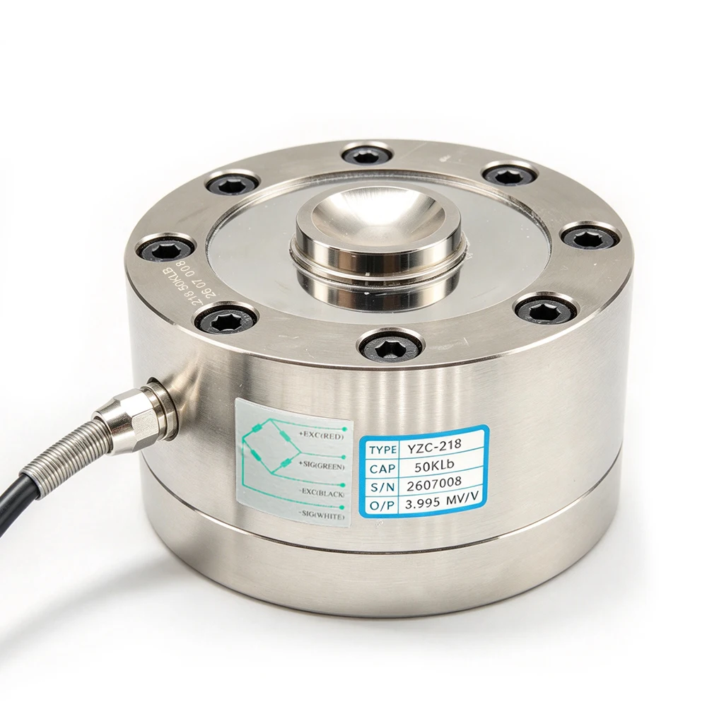 Spoke Type Load Cell 50KLB High Precision Alloy Steel Compression Force Sensor for Industrial Scale Weighing  YZC-218