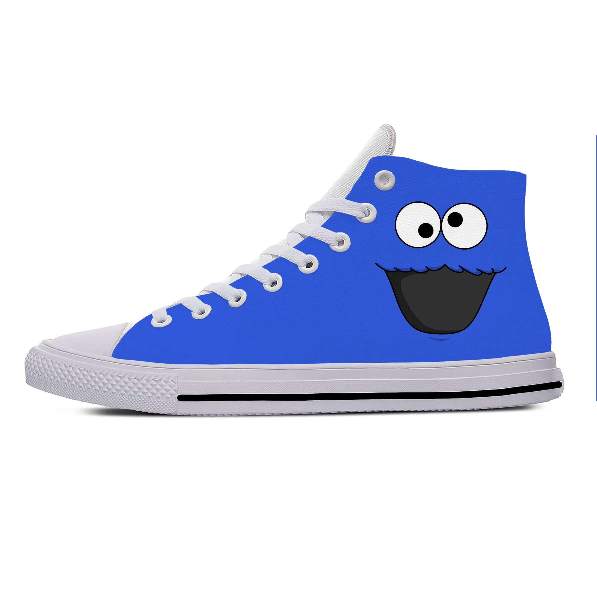 Monster Anime Cartoon Manga Comic Fashion Cookie Casual Cloth Shoes High Top Lightweight Breathable 3D Print Men Women Sneakers