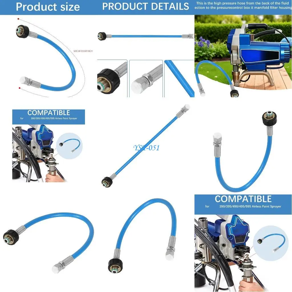 

E15A 24W830 Соединенный шланг для 390 395 490 495 595 Распылитель Шланговый насос Часть безвоздушного распылителя