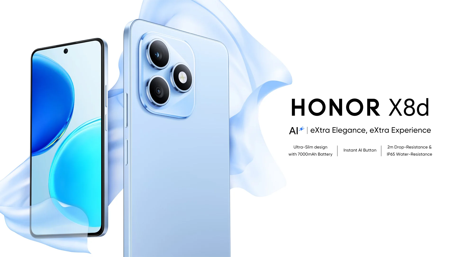 Global Version HONOR X8d Smartphone 8GB+512GB 6.77" 120Hz AMOLED Display 108MP Camera 7000mAh Battery 45W SuperCharge NFC IP65
