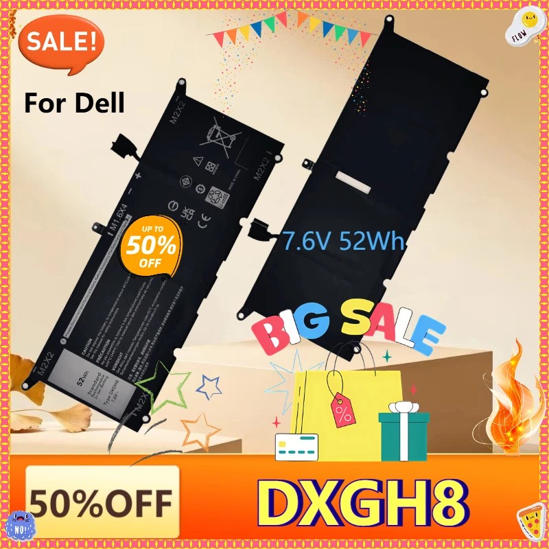 

DXGH8 Laptop Battery for Dell XPS 13 9370 9380 7390 Inspiron 7390 7391 7490 Vostro 5391 5390 HK6N5 Latitude 3301 3311 P82G P113G