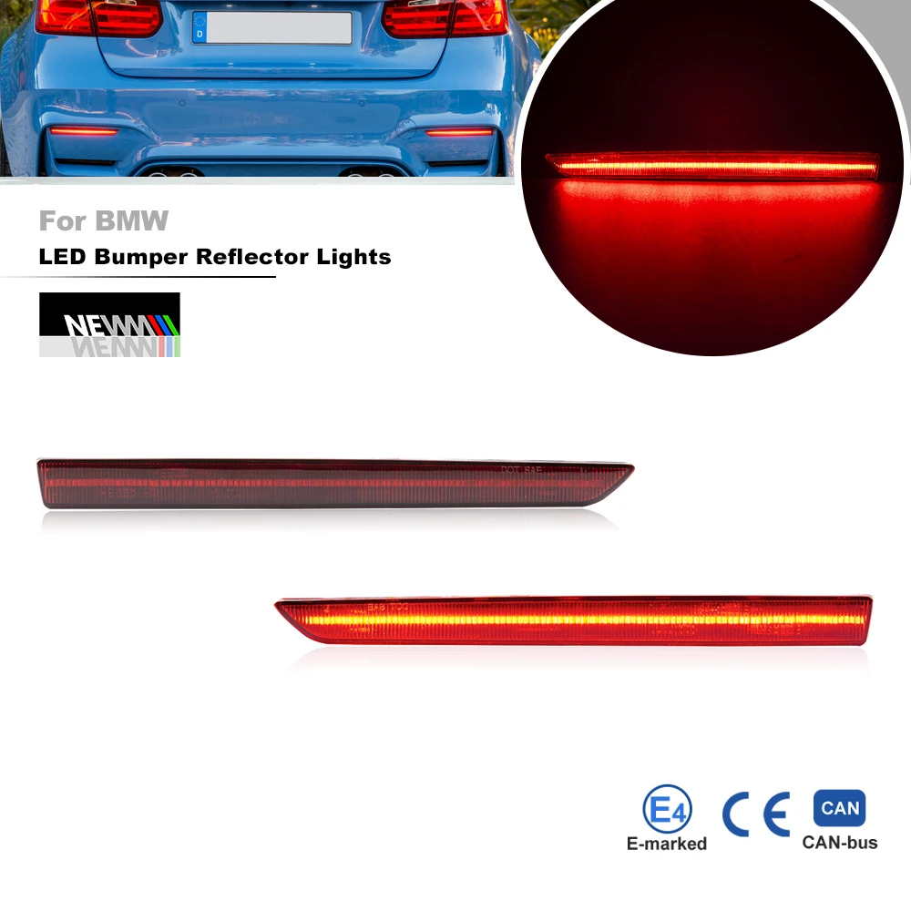 

For BMW F80 M3 2014-2019 F82 F83 M4 2014-2020 OE-Spec Full Led Bumper Reflector Lights Car Tail Brake Stop Lamp OEM# 63147848683