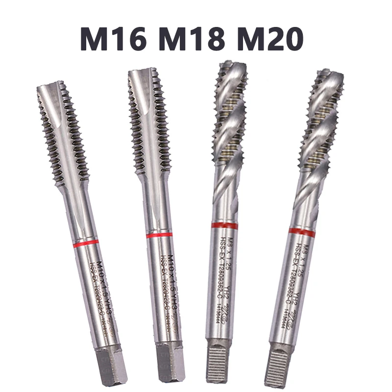 M16 M18 M20 T2809 T2829 YG-1 Spiral Taps CNC M16x2.0 M16x1.0 M16x1.5 M18x2.5 M18x1.0 M18x1.5 M20x2.5 M20x1.0 M20x1.5 Screw Tap