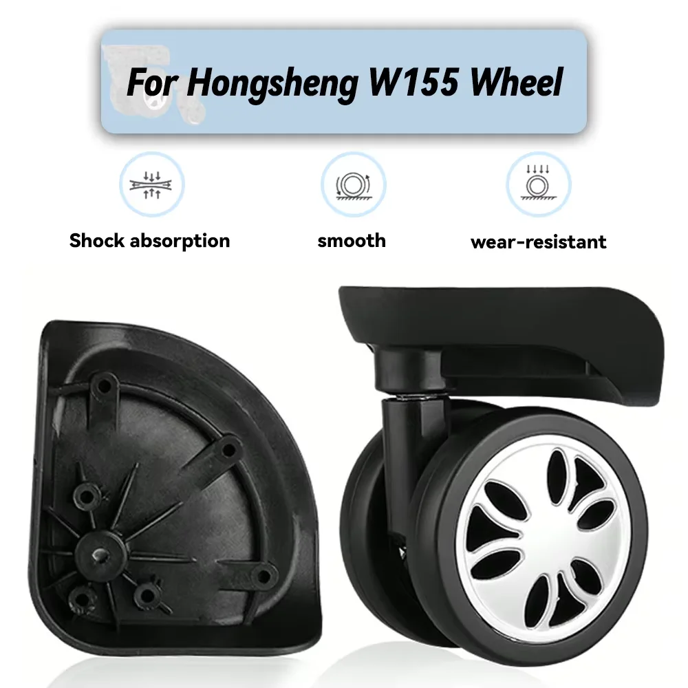 

For Hongsheng W155 Universal Wheel Replacement Suitcase Rotating Smooth Silent Shock Absorbing Wheel Accessories Wheels Casters