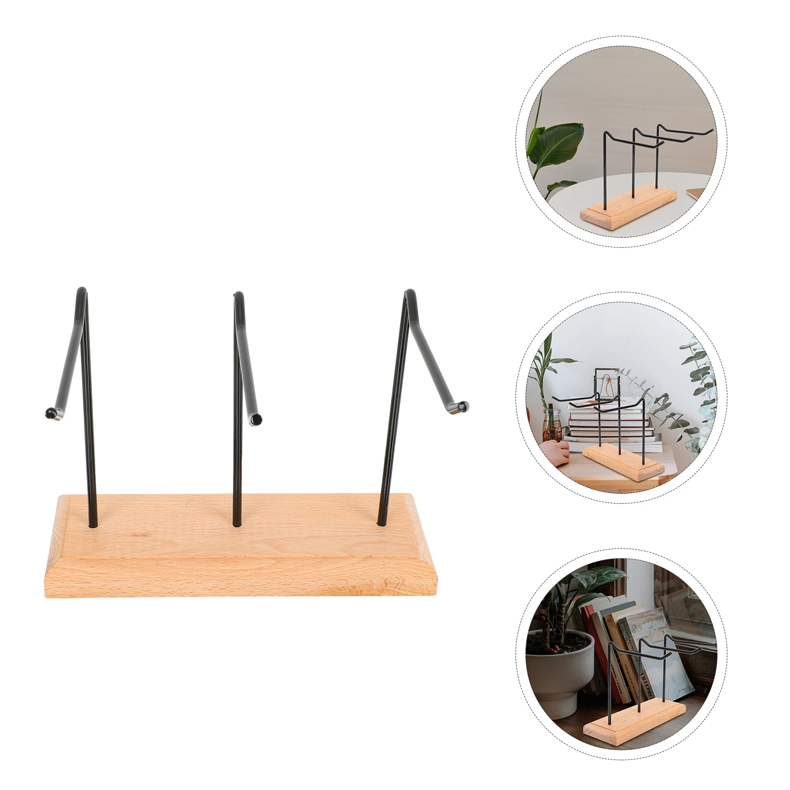 

Wooden Base Jewelry Rack EarRing Display Desktop Jewelry Rack Stand Necklace Holder Home Decor Storage ganizer
