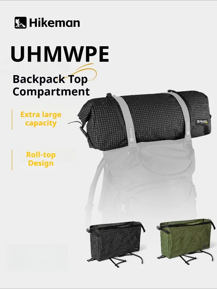 

HIKEMAN Ultralight Backpack Extension Bag UHMWPE Roll-Top Stuff Sack for Camping Hiking Backpacking Tactical Pack Equipment