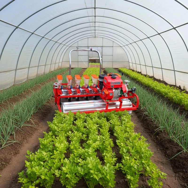 

Onion And Celery Dense Planting : Automatic Uniform Seeder For Greenhouse Gardens