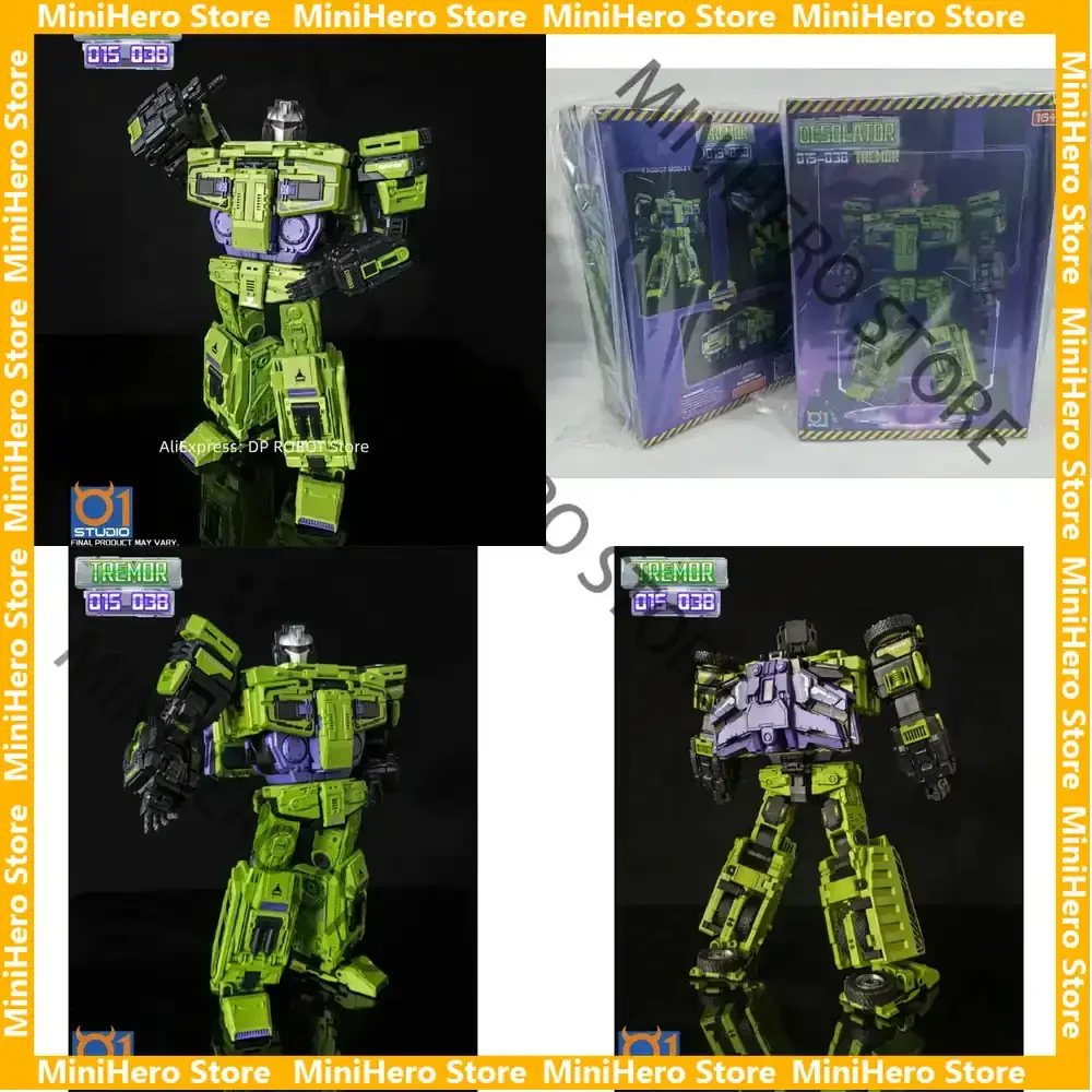 En Stock, Figura de Acción Original 01STUDIO Devastator, Robot de 130 cm, ABS PVC, Long Haul Tremor