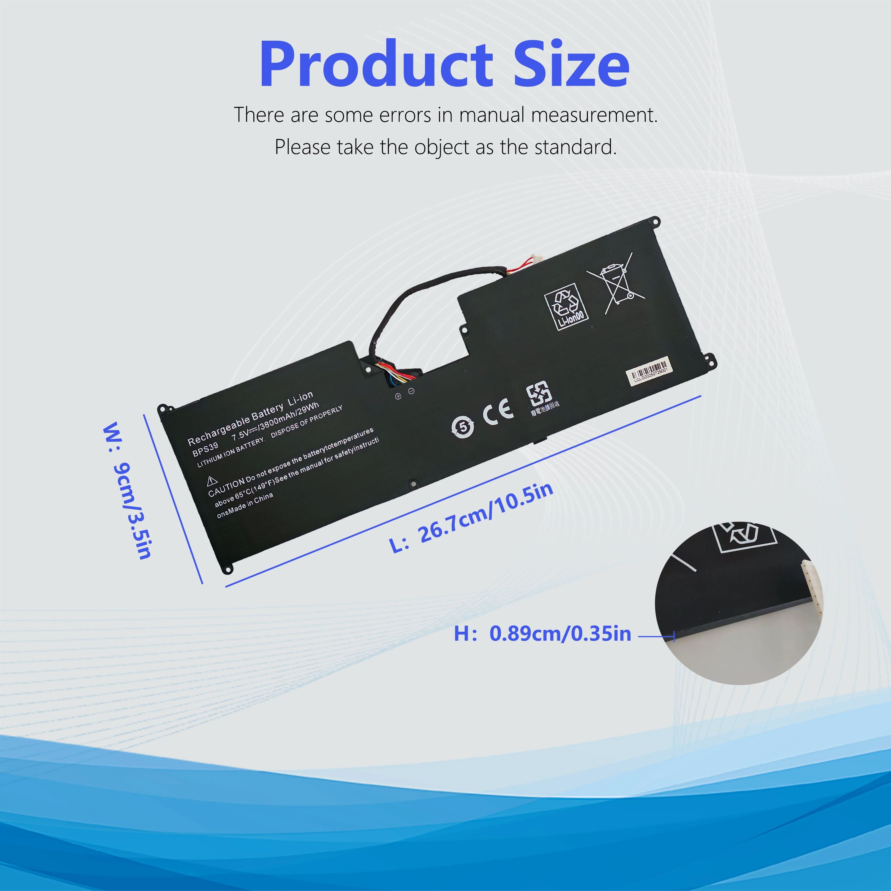 Baterai VGP-BPS39 UNTUK Sony VAIO Tablet//W Tap Tablet Tap Tap 11 Tablet 7.5V 3800MAH