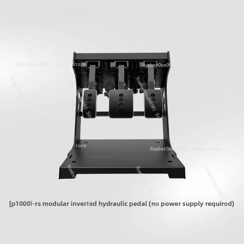Full Metal Hydraulic Brake Pedal for Sim Racing Vibration Feedback Modular Design Compatible with Racing Wheels P1000-RS
