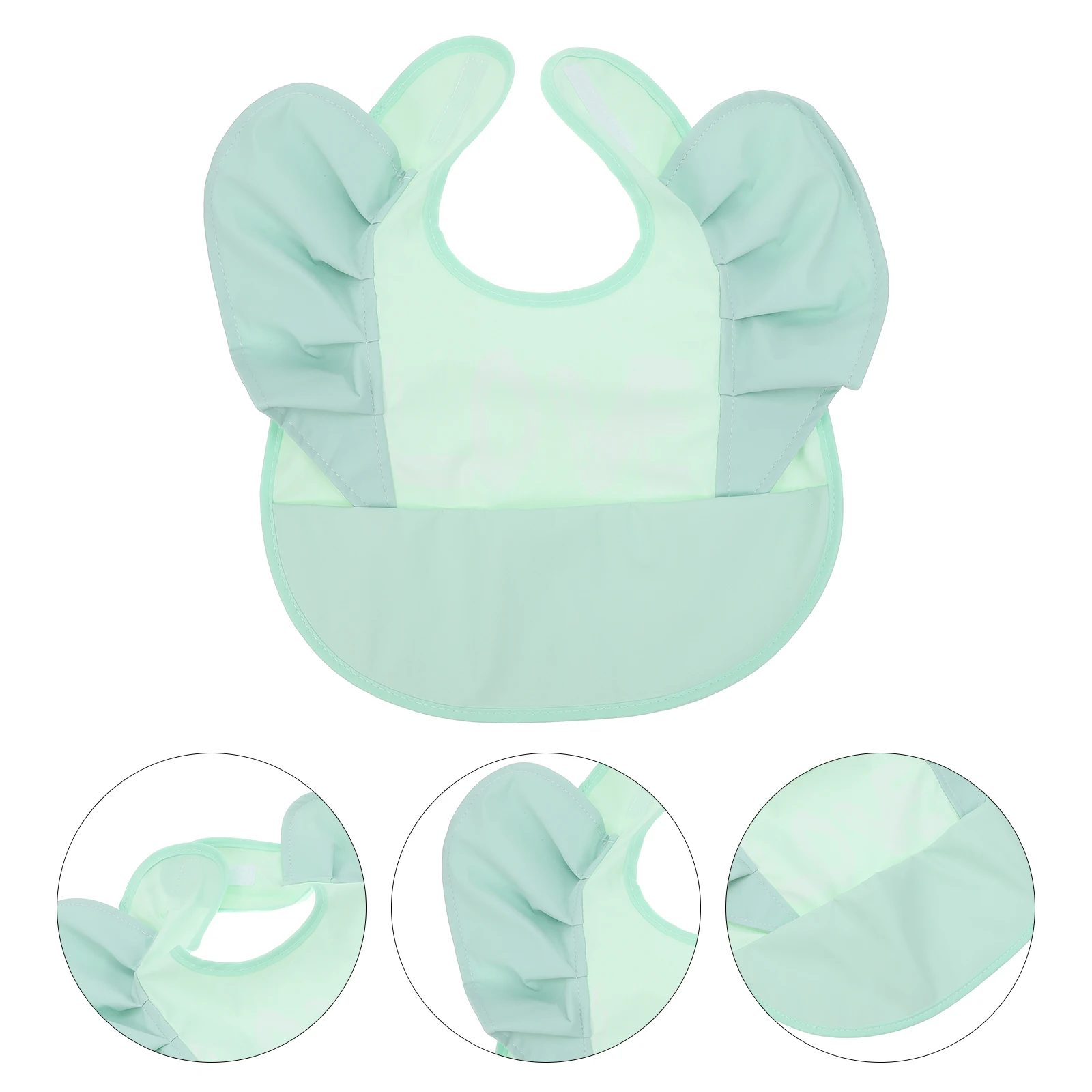 

Baby Kids Non-Woven Fabric Lacework Bib Waterproof Soft Drooling Teething Eating Infant Toddler Meal Bib Baby Mealtime Apron