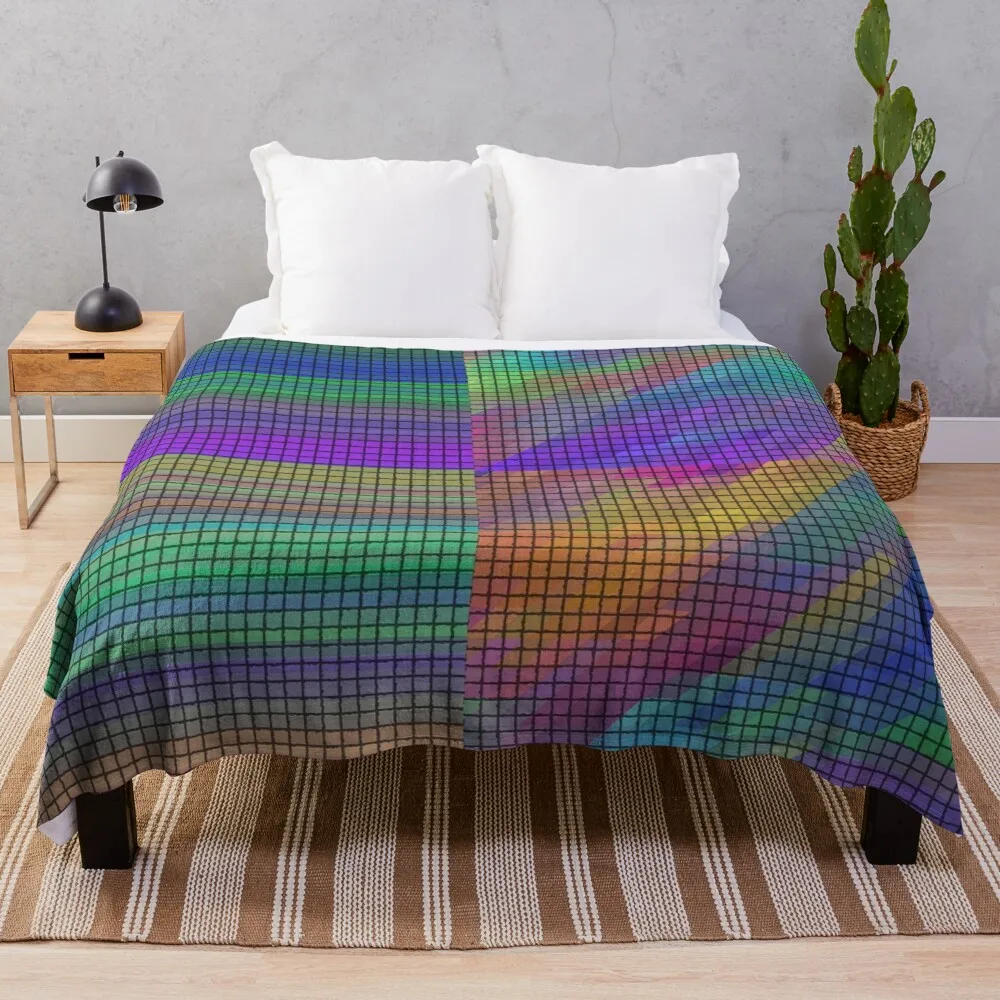 

Mosaic and Lines - 7559 Throw Blanket Soft Blankets For Baby Blankets
