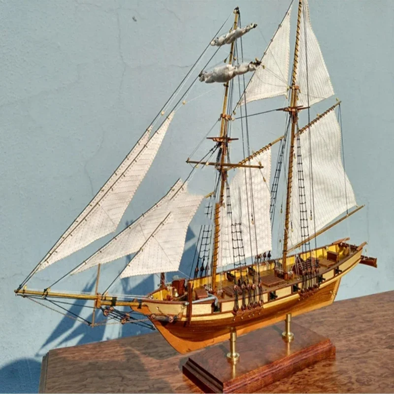 Boat Model 1/96 HARVEY1847 Wooden Sailboat Model Kit