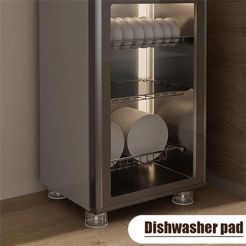 【รีบ】แผ่นรองเท้าเครื่องซักผ้า 4X เครื่องซักผ้าการสั่นสะเทือนโอนไม่ลื่นช็อกและแผ่นตัดเสียงรบกวน Forwasher