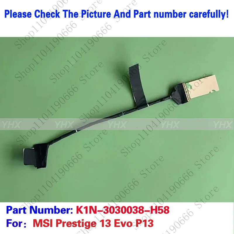 

BD New For MSI Prestige 13 Evo P13 EDP CABLE 30PIN K1N-3030038-H58.