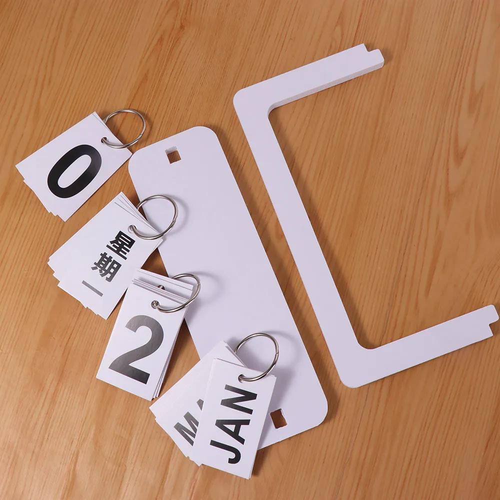 

Аксессуары для учебного стола INS Деревянный календарь Прочный вечный календарь в скандинавском стиле Креативный твердый настольный график Офис