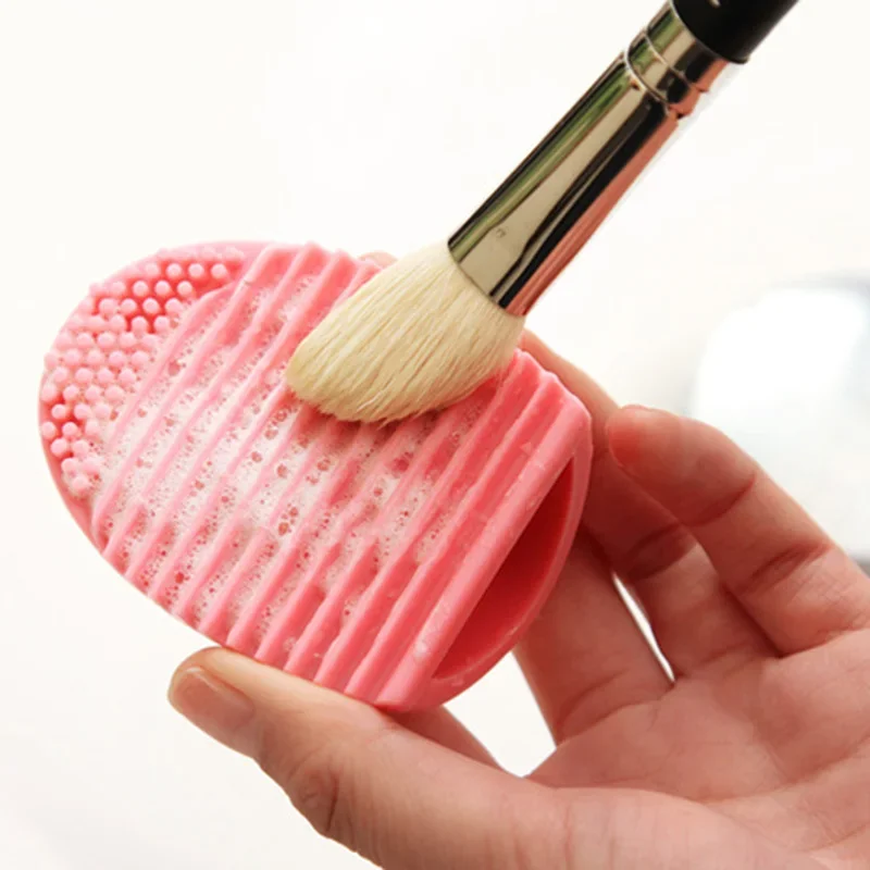 NEW Scrubber Board Wash Brush Cleaner Tool 1PC Silicone Makeup Brush Egg Wash Tools Board Cosmetics Make-Up Brushes