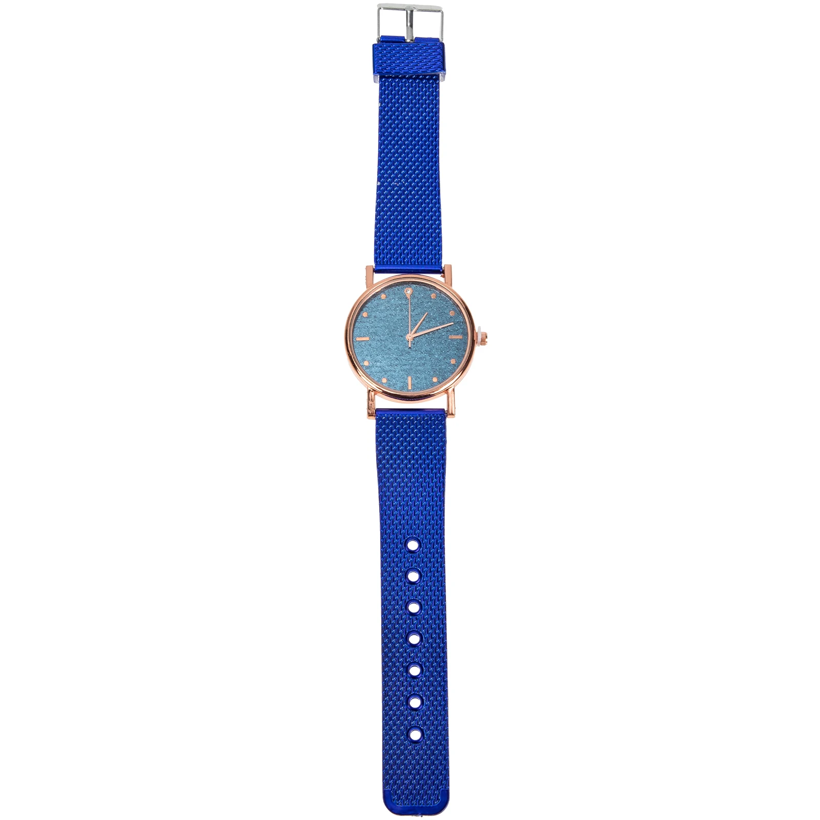 

Quartz Watches Wrist Business Watch Blue Silicone Band Adjustable Lightweight Retro Women Watch With Silicone Band Style Fashion