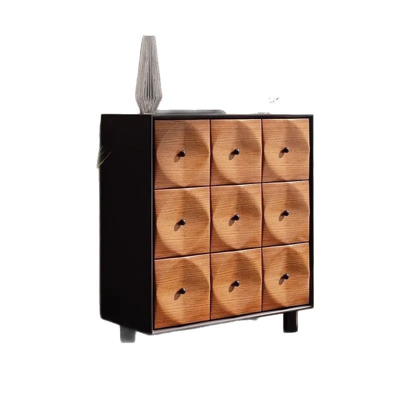 

Винтажный приставной шкаф-тумба из массива дерева для столовой, спальни, гостиной, для хранения вещей у дивана