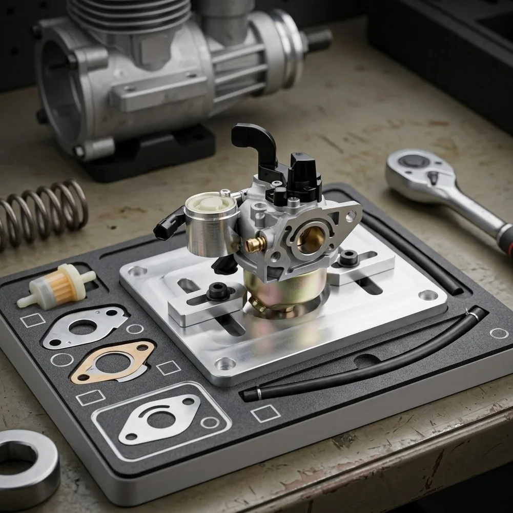 Carburetor Kit 15mm Fit For P15A 152F Engine Models Commonly Found in Residential For Generators and Lawn Mowers