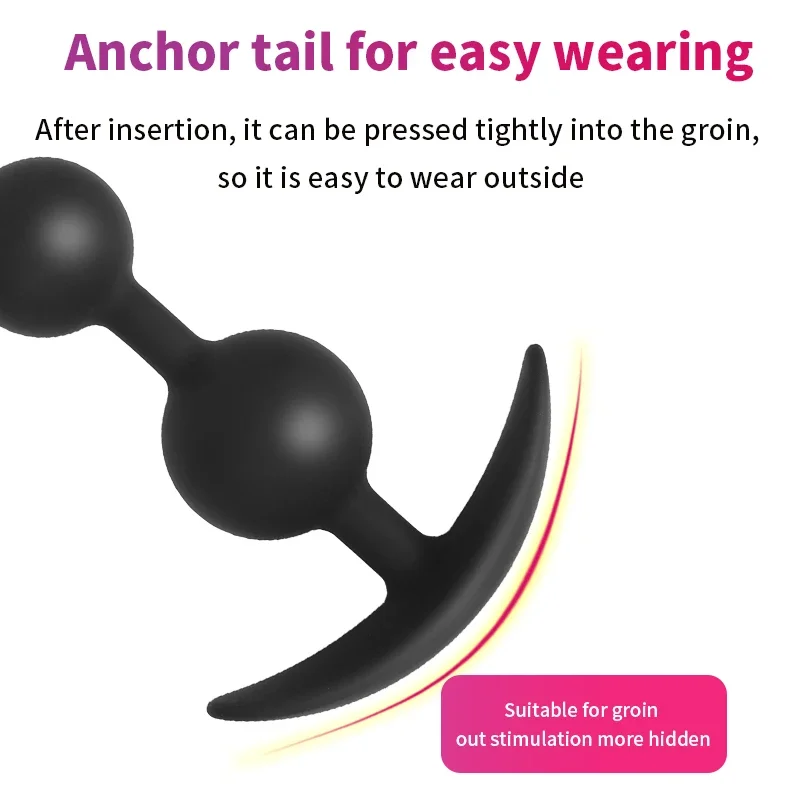 Silicone Anal Beads Prostate Massager Anal Expansion Docking Plug G-spot Clitoral Stimulator Female Gay Masturbator Adult Produc - Image 4