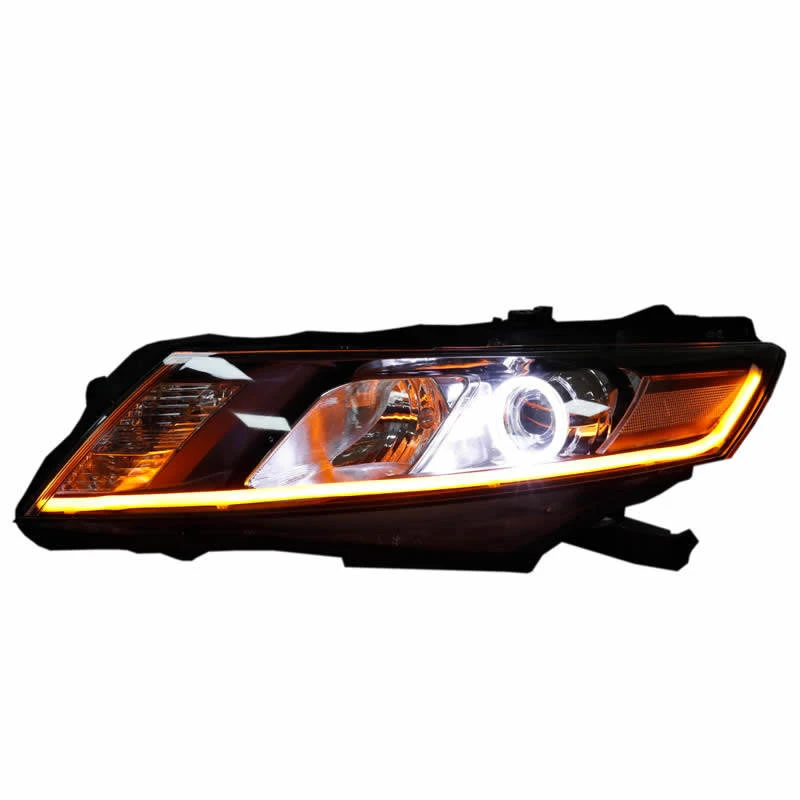 Customized Full LED Headlights For Honda Crosstour Bi-xenon Projector Lens Front Lamps With DRL
