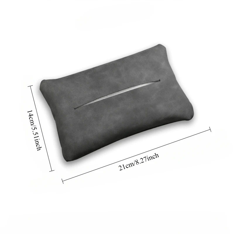 Lcars - Car Tissue Holder, Sunshade Tissue Box, Suitable for Cars, Black and Gray High-End Simple Car Interior Products