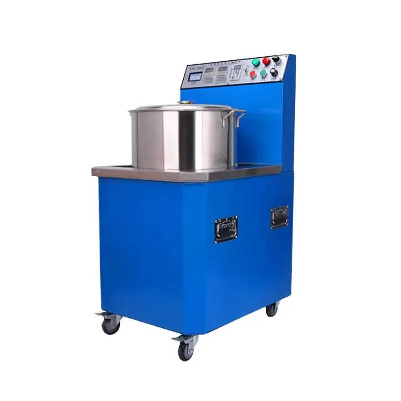 Portable Electric Motor Buffer Polisher with Casters Stainless Steel Body 1.5kW Power High Safety for Large Parts