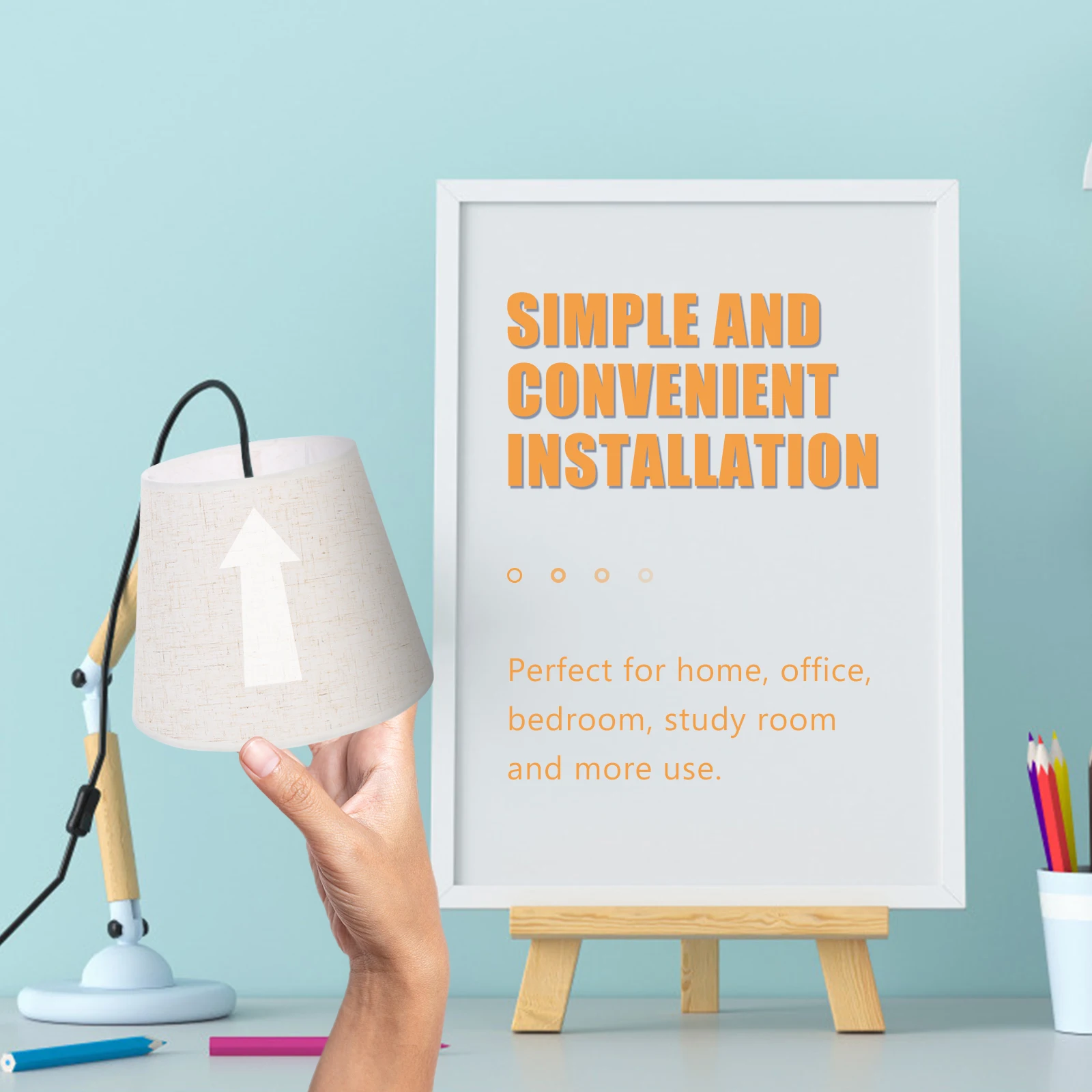 

Premium Cloth Lampshade Decorative Diffuse Lighting for Bedroom Living Room Durable Long Term Use Light Cover Protector