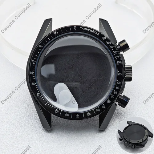 Imagen 2 del producto Caja de metal de 39,7mm para relojes de hombre, caja de movimiento compatible con VK63, accesorios de reloj, piezas de reloj, caja de reloj de correa de 20mm